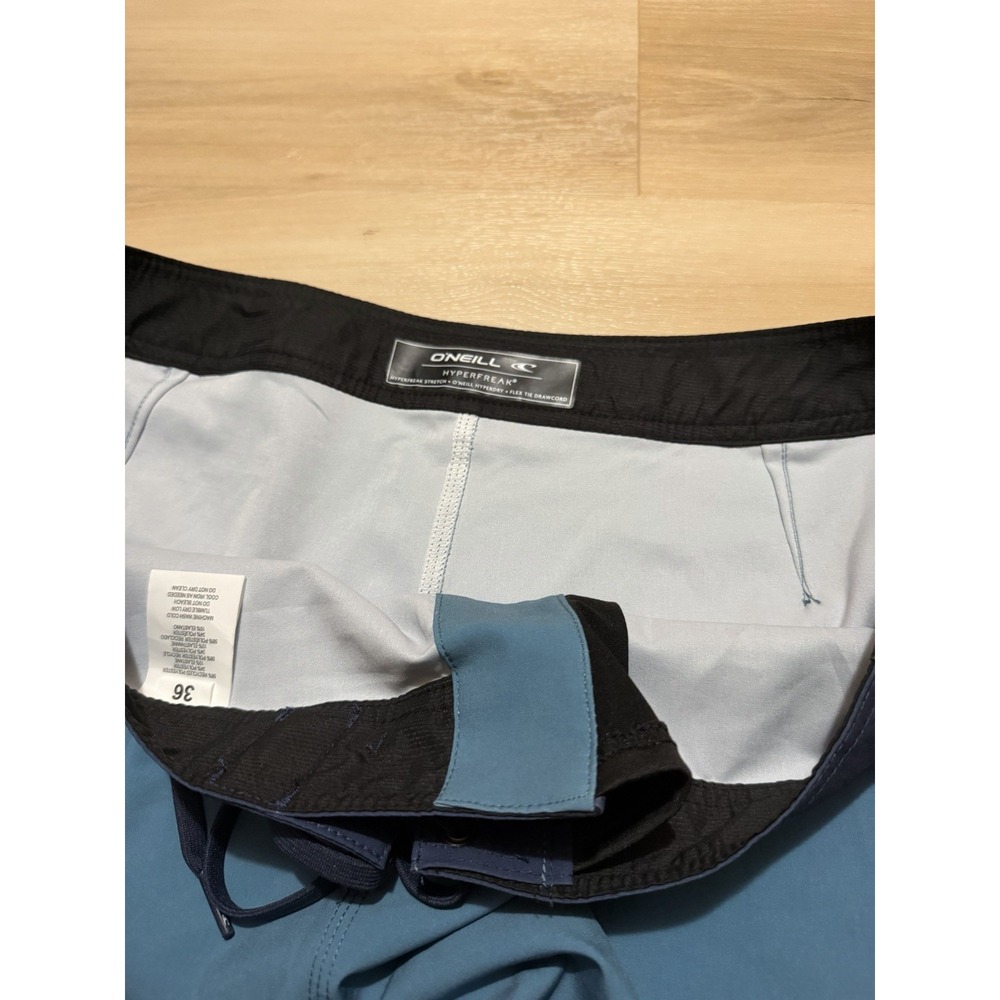 O'Neill Hyperfreak Men's Boardshorts Swim Trunks Size 36 Teal Blue NWT - Picture 6 of 7